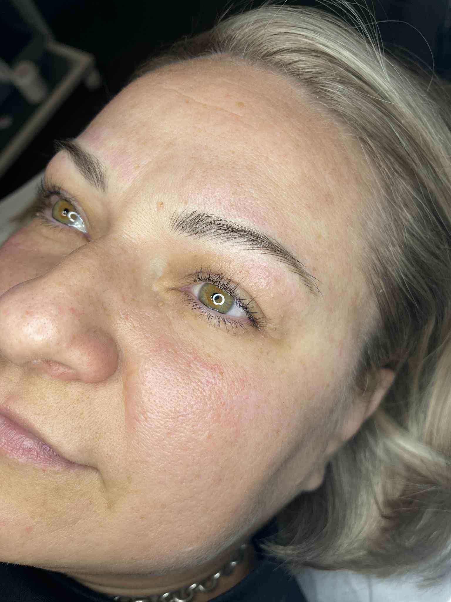 Professional eyebrow treatment results