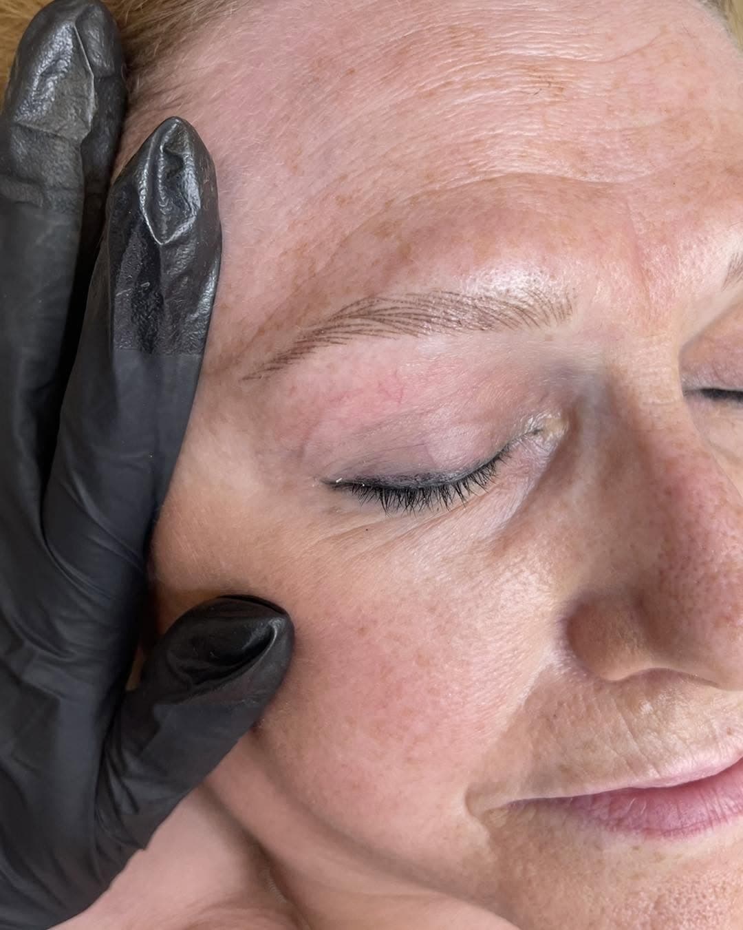 Healed ultra realism brows after first session and 5 to 13 week top-up at Middleton Aesthetics Grantham